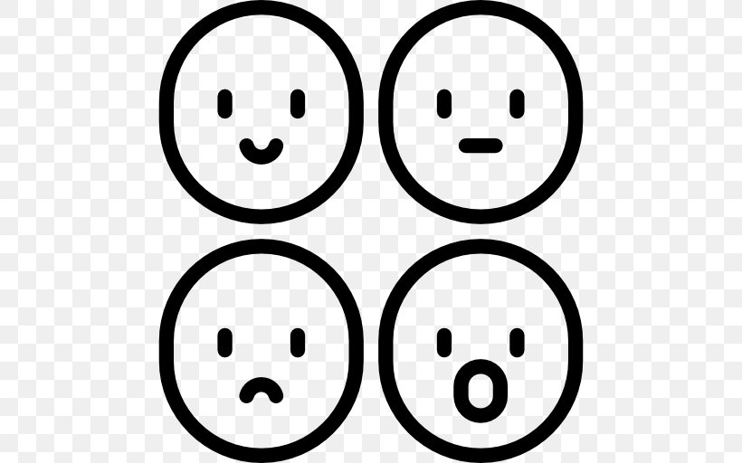 Smiley, PNG, 512x512px, Smiley, Area, Behavior, Black And White, Clipboard Download Free