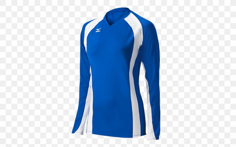 T-shirt Volleyball Mizuno Corporation Jersey Sleeve, PNG, 964x600px, Tshirt, Active Shirt, Asics, Blue, Clothing Download Free