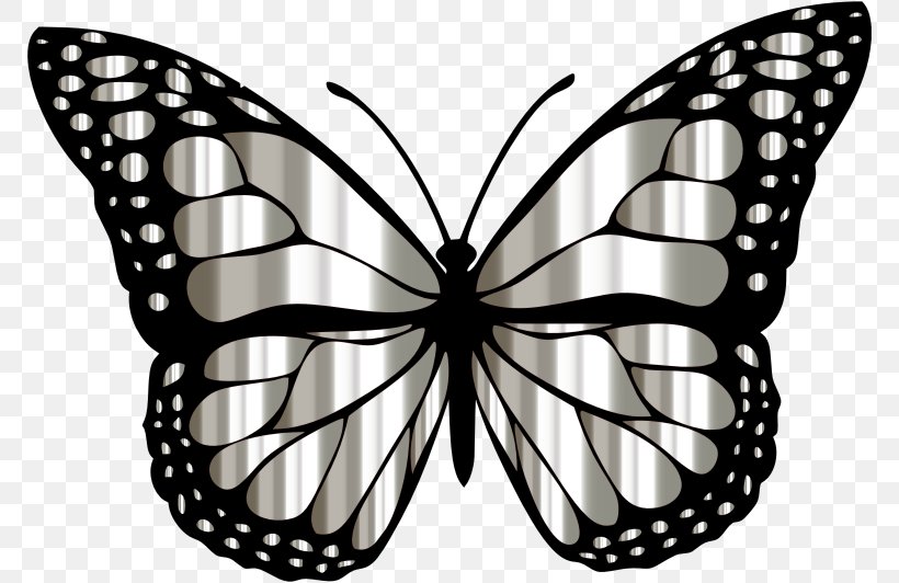 Desktop Wallpaper Download Clip Art, PNG, 772x532px, Drawing, Arthropod, Black And White, Brush Footed Butterfly, Butterfly Download Free