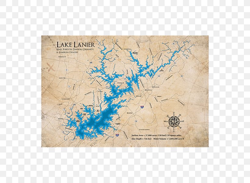 Lake Lanier Islands Lake Oconee Oconee River Lake Sinclair, PNG, 600x600px, Lake Lanier, Art, Border, Canvas, Canvas Print Download Free