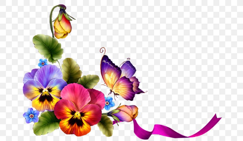 Butterfly Picture Frames Flower Clip Art, PNG, 699x477px, Butterfly, Blue, Decorative Arts, Flora, Floral Design Download Free