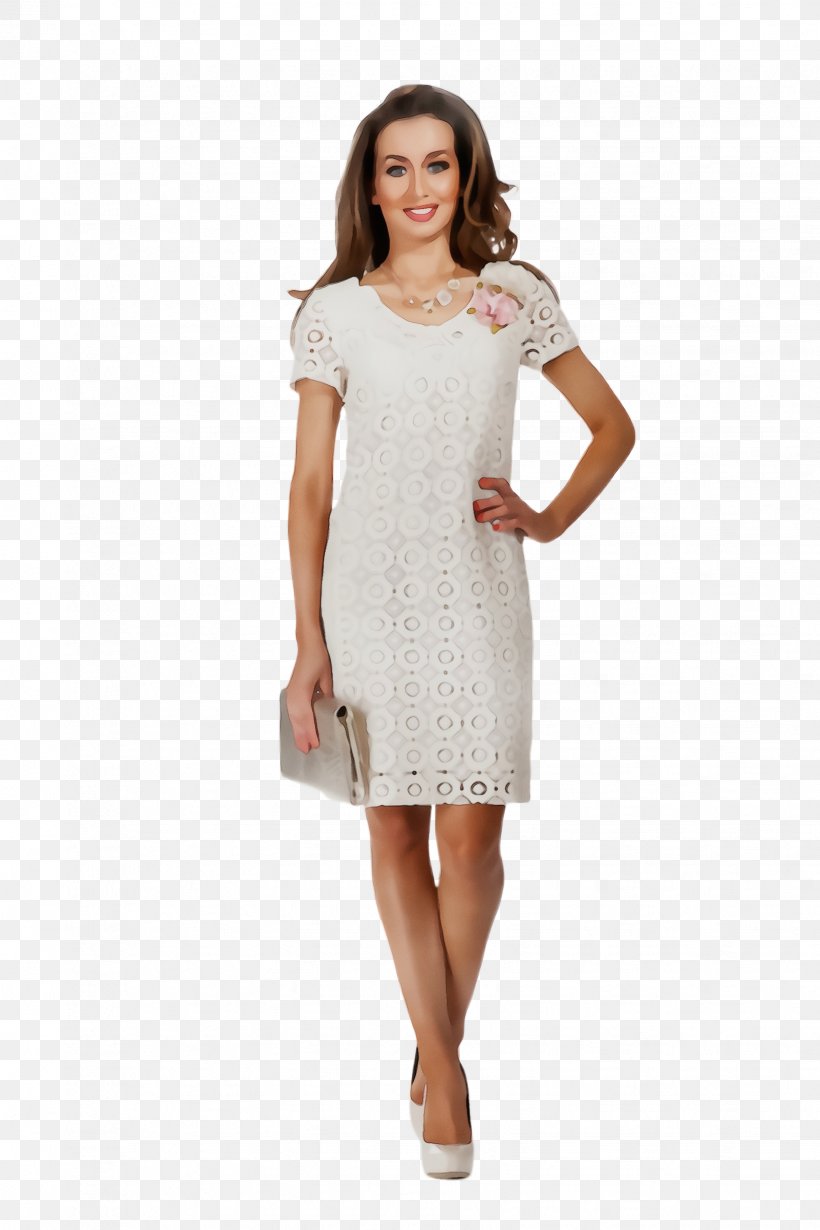 Clothing Dress White Cocktail Dress Day Dress, PNG, 1632x2448px, Watercolor, Beige, Clothing, Cocktail Dress, Day Dress Download Free