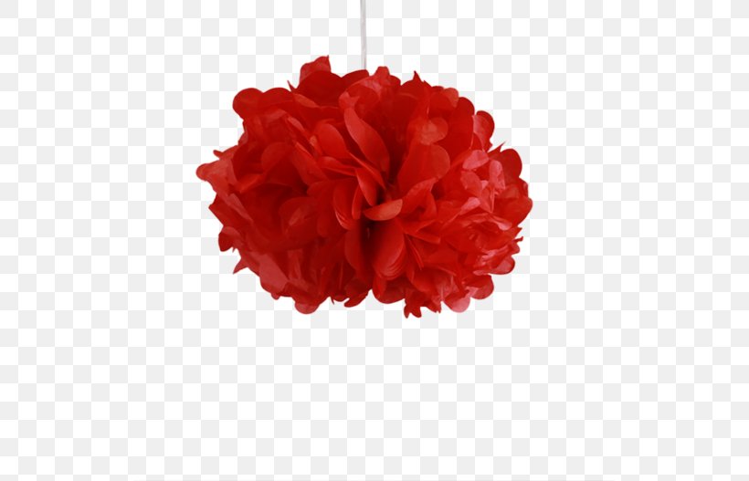 Red Pom-pom Tissue Paper Crêpe Paper, PNG, 527x527px, Red, Blue, Carnation, Color, Crepe Paper Download Free