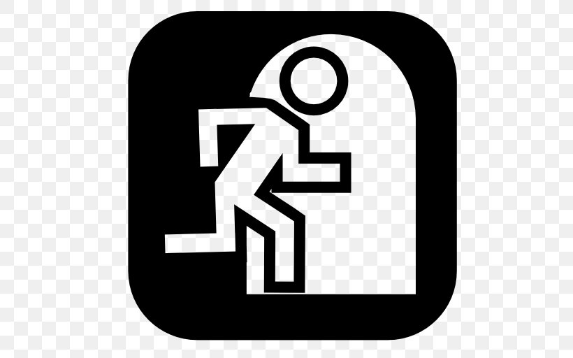 Exit Icon, PNG, 512x512px, Symbol, Area, Black And White, Brand, Emergencia Download Free