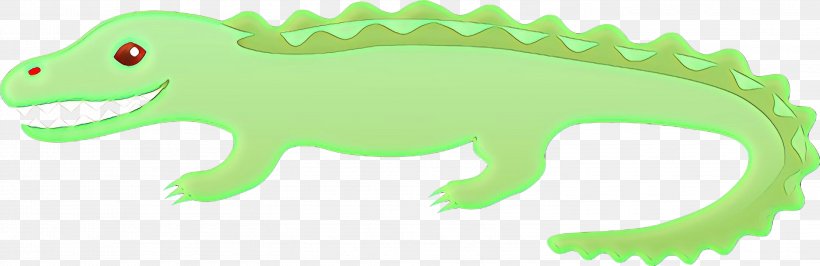 Green Animal Figure Alligator Clip Art Crocodilia, PNG, 2999x973px, Cartoon, Alligator, Animal Figure, Crocodile, Crocodilia Download Free