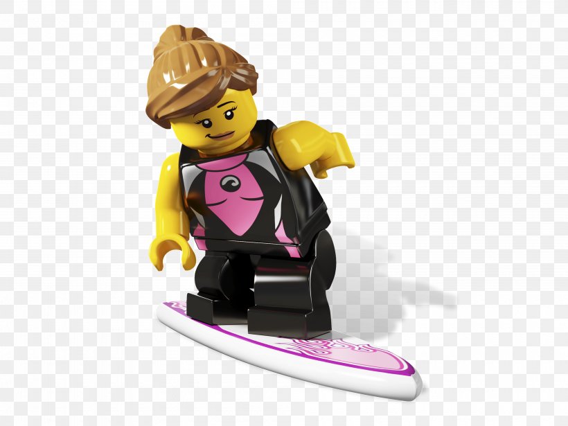 Lego Minifigures Surfing Collectable, PNG, 4000x3000px, Lego, Bricklink, Collectable, Dog Surfing, Figurine Download Free