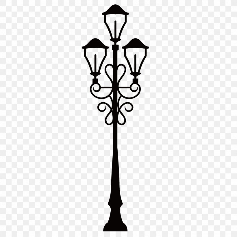 Sticker Street Light Wall Decal, PNG, 1500x1501px, Sticker, Black And White, Candle Holder, Cross, Decor Download Free