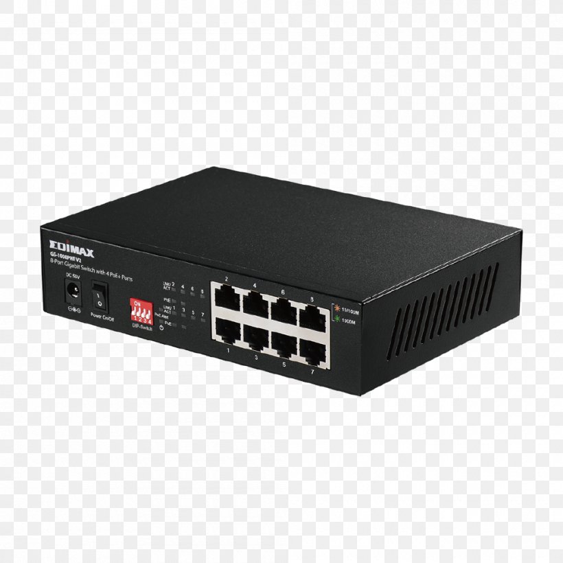 Network Switch Router Computer Network Gigabit Ethernet Power Over Ethernet, PNG, 1000x1000px, Network Switch, Audio Receiver, Computer, Computer Network, Computer Port Download Free