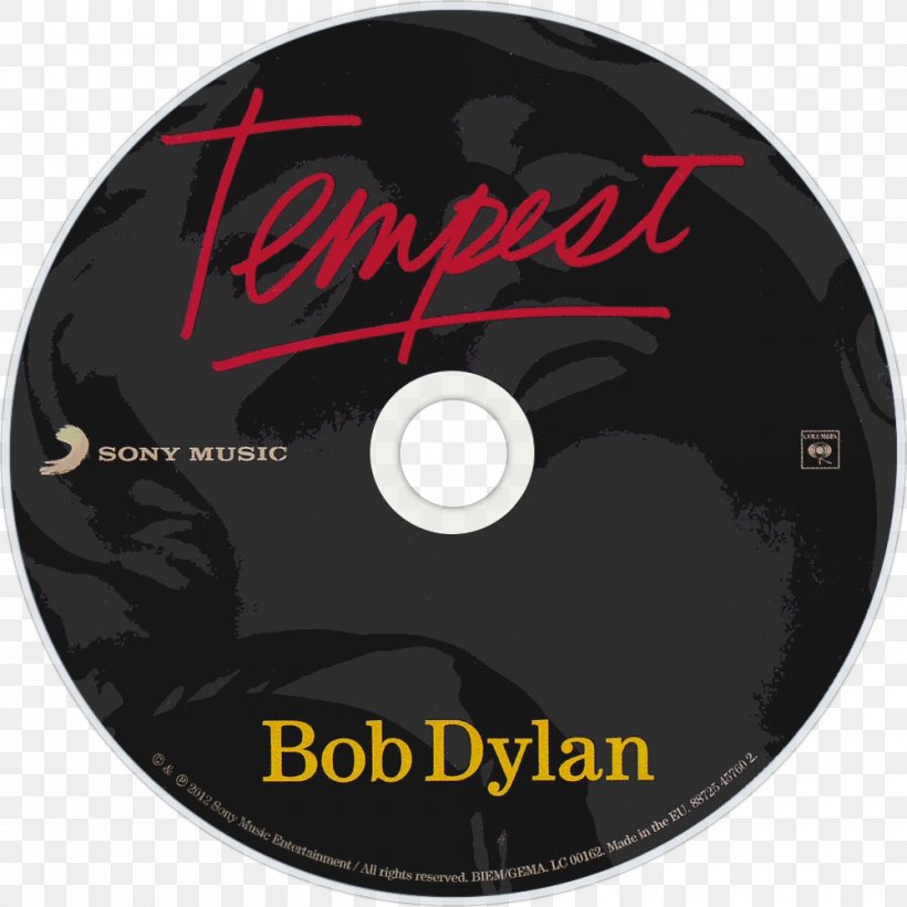 Compact Disc Tempest Phonograph Record Album Bob Dylan, PNG, 1000x1000px, Watercolor, Cartoon, Flower, Frame, Heart Download Free