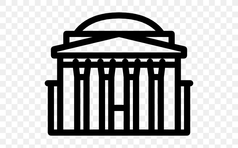 Pantheon Piazza Della Rotonda Monument Clip Art, PNG, 512x512px, Piazza Della Rotonda, Area, Black And White, Brand, Logo Download Free
