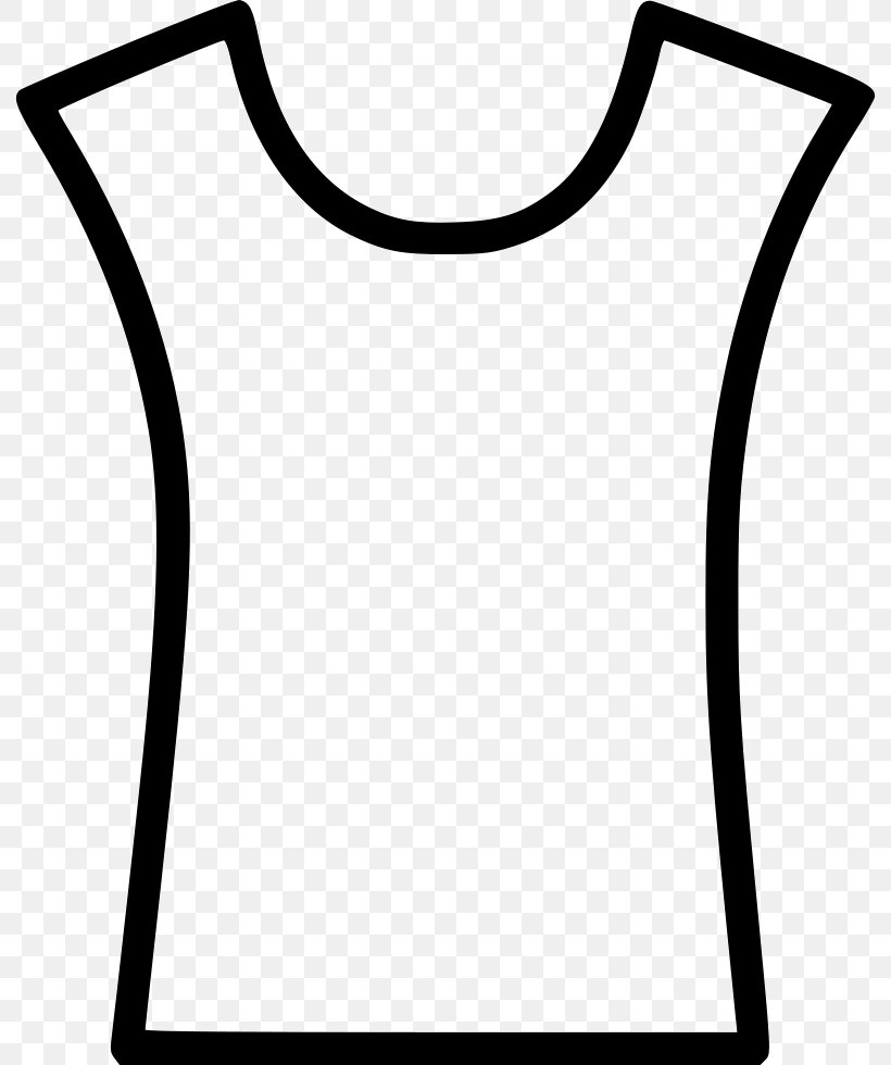 Sleeve White Line Neck Clip Art, PNG, 792x980px, Sleeve, Area, Black, Black And White, Clothing Download Free