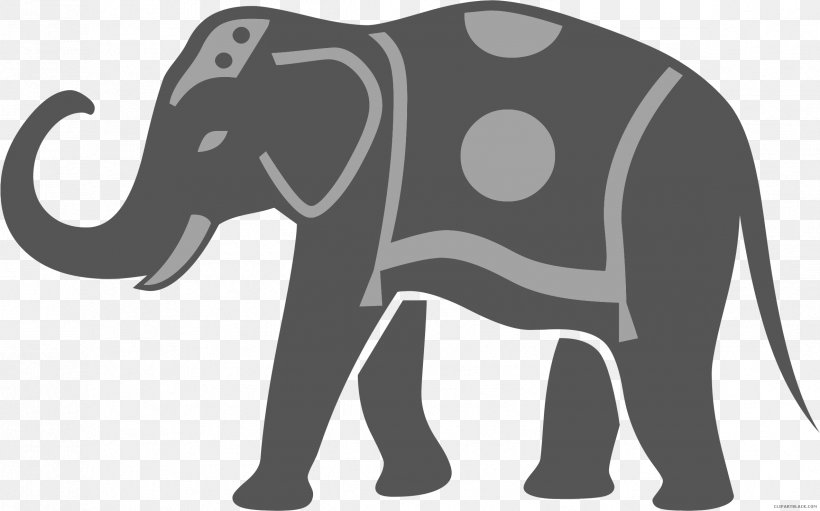 African Elephant Elephants Clip Art Silhouette Image, PNG, 2371x1479px, African Elephant, Asian Elephant, Black, Black And White, Circus Download Free