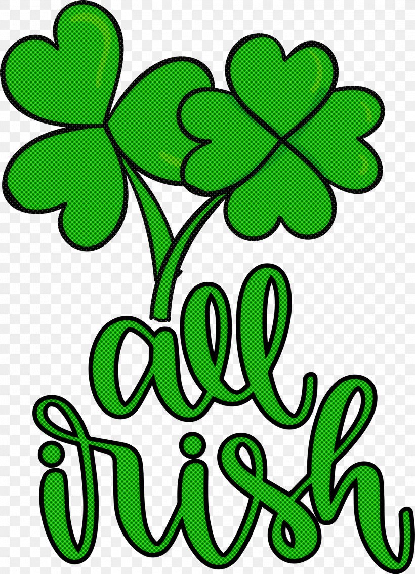 All Irish Irish St Patrick’s Day, PNG, 2168x2999px, Irish, Flower, Green, Leaf, Line Download Free