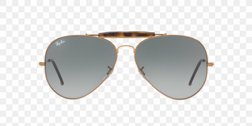 Ray-Ban Aviator Large Metal II Aviator Sunglasses Oakley, Inc., PNG, 2000x1000px, Rayban Aviator Large Metal Ii, Aviator Sunglasses, Beige, Eyewear, Glasses Download Free