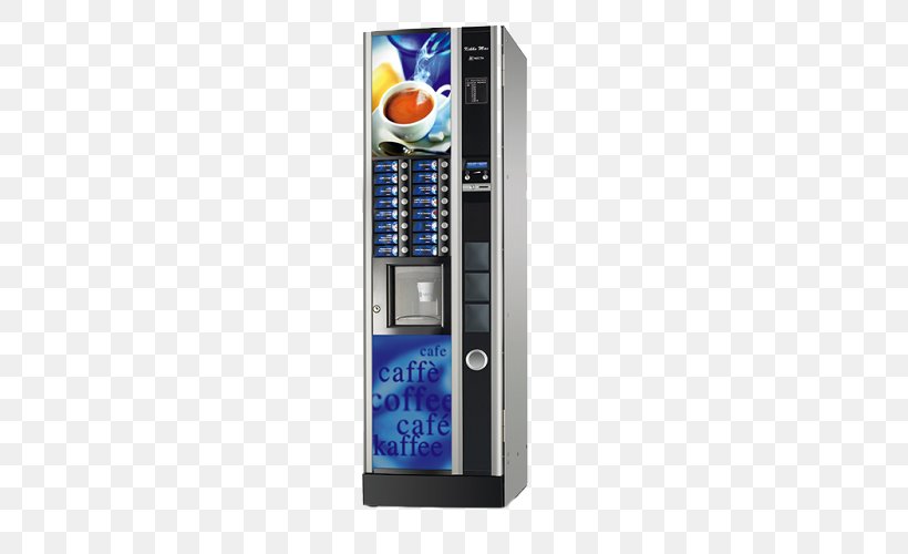 Coffee Vending Machine Espresso Vending Machines, PNG, 500x500px, Coffee, Cafe, Coffee Vending Machine, Coffeemaker, Drink Download Free