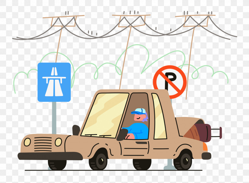 Driving, PNG, 2500x1843px, Driving, Car, Cartoon, Transport Download Free