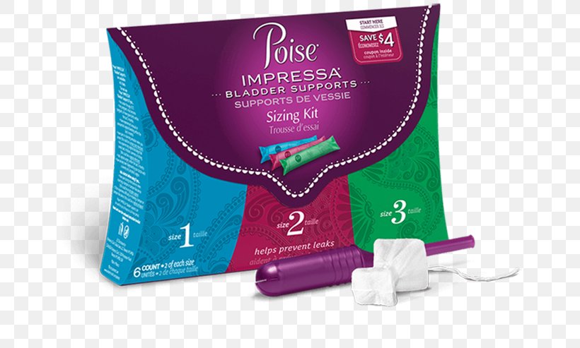 Urinary Incontinence Urinary Bladder Incontinence Pad Stress Incontinence Poise Impressa Incontinence Bladder Supports Sizing Kit, PNG, 735x493px, Urinary Incontinence, Brand, Excretory System, Incontinence Pad, Magenta Download Free