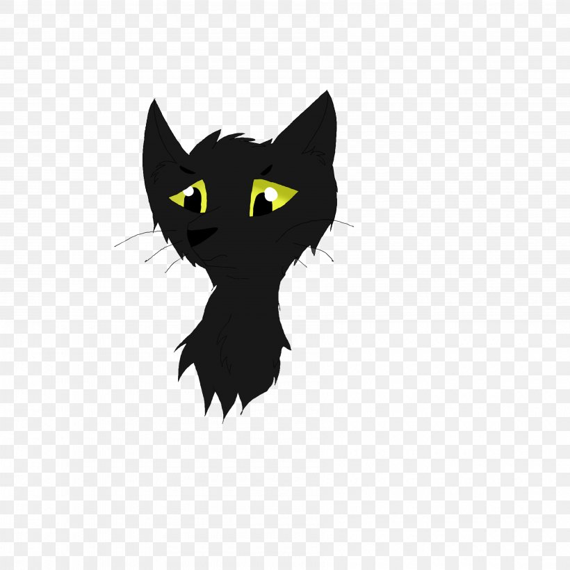 Black Cat Kitten Whiskers Domestic Short-haired Cat, PNG, 3600x3600px, Black Cat, Black, Black And White, Black M, Bombay Download Free