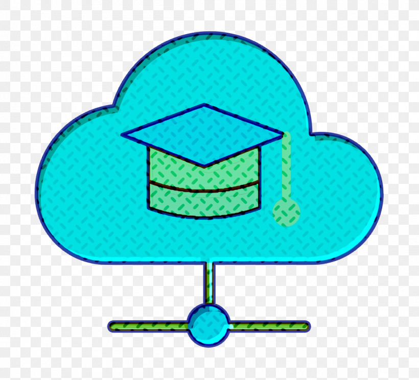 Cloud Icon Mortarboard Icon School Icon, PNG, 1150x1044px, Cloud Icon, Mortarboard Icon, School Icon, Turquoise Download Free