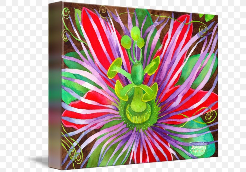Imagekind Art Passion Flower Canvas Poster, PNG, 650x573px, Imagekind, Art, Artist, Canvas, Color Download Free