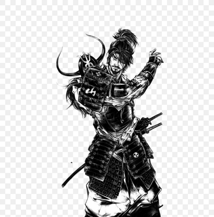 Samurai Computer File, PNG, 580x828px, Samurai, Armour, Black And White, Comics Artist, Costume Design Download Free