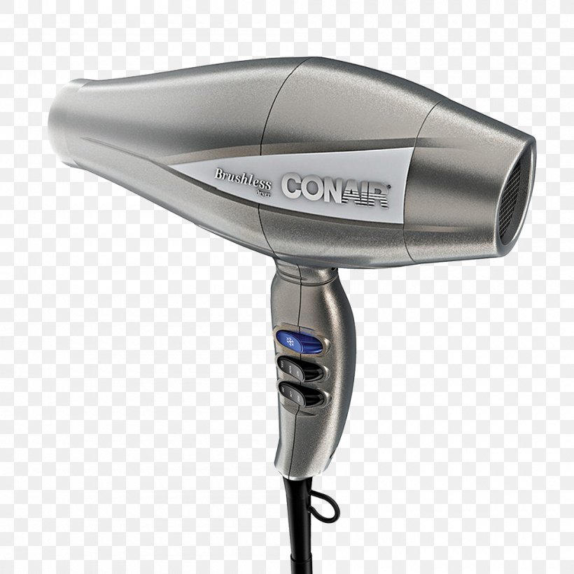 Hair Dryers Conair Brushless DC Electric Motor Hair Styling Tools Personal Care, PNG, 1000x1000px, Hair Dryers, Ac Motor, Brushless Dc Electric Motor, Clothes Dryer, Conair Download Free