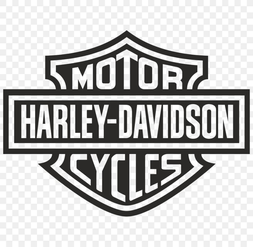 Harley-Davidson Logo Motorcycle, PNG, 800x800px, Harleydavidson, Area, Black And White, Brand, Label Download Free