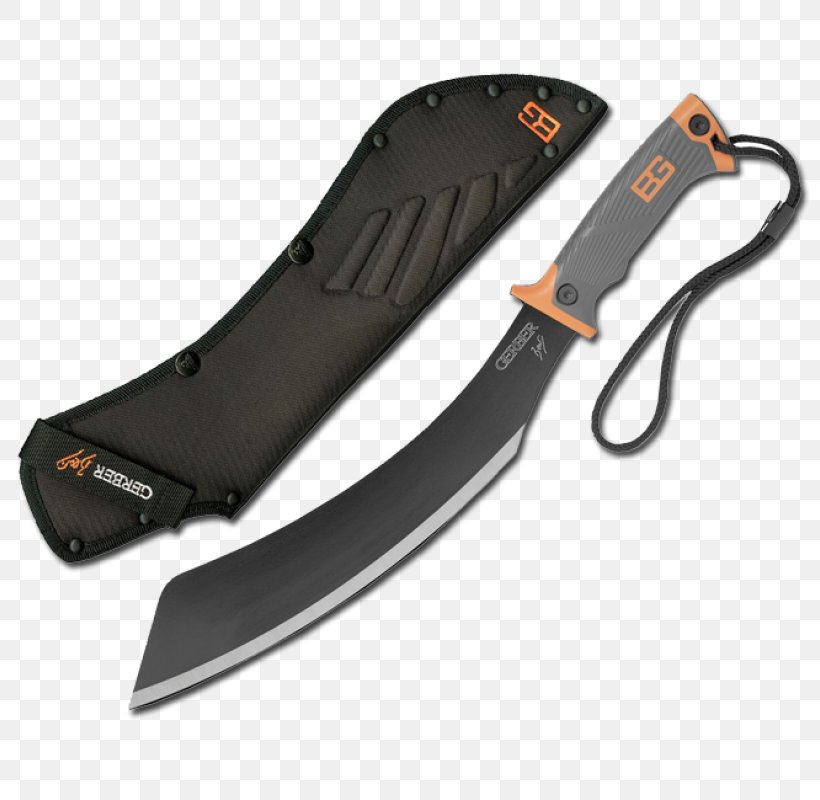 Machete Knife Parang Gerber Gear Gerber 31-001901 Bear Grylls Ultimate Pro, PNG, 800x800px, Machete, Bear Grylls, Blade, Bowie Knife, Cold Weapon Download Free