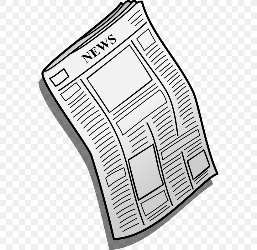 Newspaper Clip Art, PNG, 575x800px, Newspaper, Area, Bing Images, Black And White, Blog Download Free