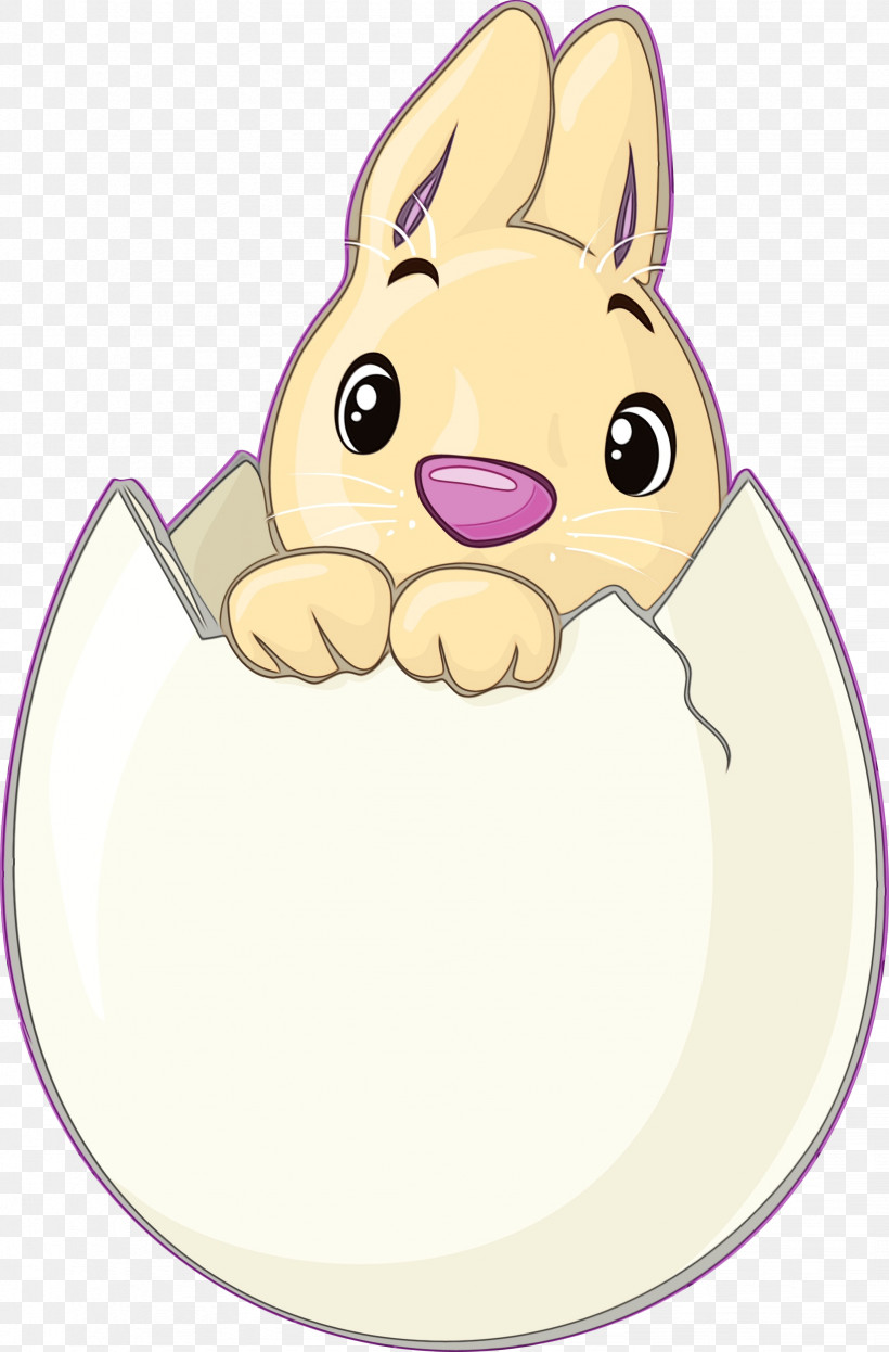 Easter Bunny, PNG, 1644x2500px, Watercolor, Cartoon, Ear, Easter Bunny, Fawn Download Free