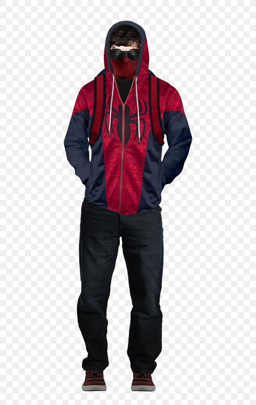 Hoodie Spider-Man's Powers And Equipment Marvel Cinematic Universe Suit, PNG, 616x1297px, Hoodie, Art, Captain America Civil War, Costume, Costume Designer Download Free