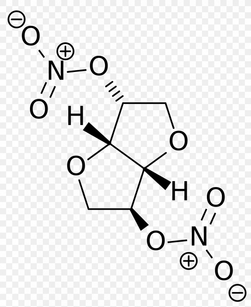 Isosorbide Dinitrate Isosorbide Mononitrate Nitrovasodilator, PNG, 837x1024px, Isosorbide Dinitrate, Area, Black, Black And White, Diagram Download Free