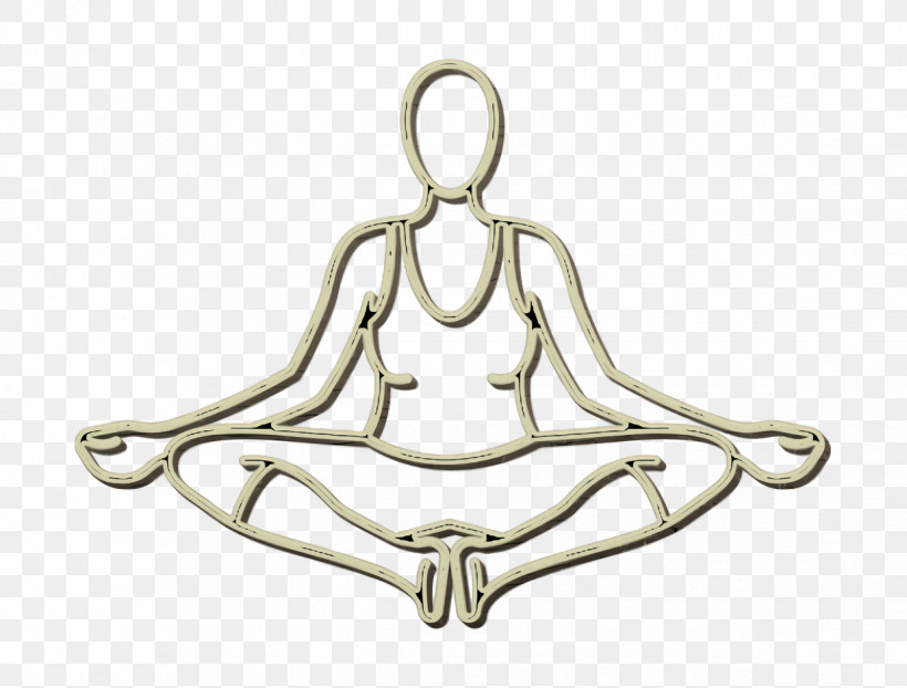 Woman On Lotus Position Front View Icon People Icon Yoga And Pilates Icon, PNG, 1238x940px, People Icon, Geometry, Human Body, Jewellery, Line Download Free