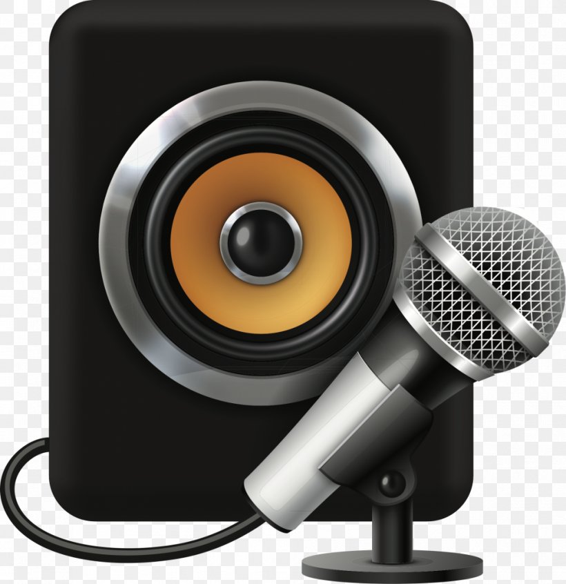 Computer Speakers Microphone Sound Loudspeaker, PNG, 992x1024px, Computer Speakers, Audio, Audio Electronics, Audio Equipment, Audio Signal Download Free