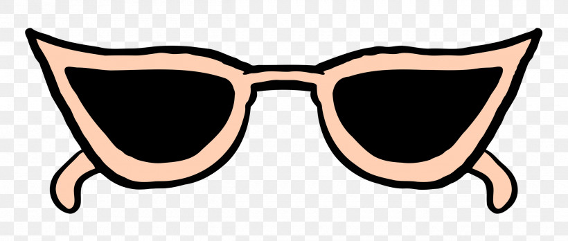 Sunglasses Goggles Cartoon Line Meter, PNG, 2500x1062px, Sunglasses, Cartoon, Geometry, Goggles, Line Download Free