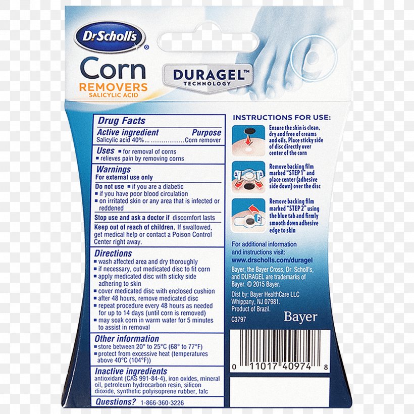 Corn Dr. Scholl's Callus Remover Salicylic Acid, PNG, 1440x1440px, Corn, Bunion, Callus, Foot, Health Download Free