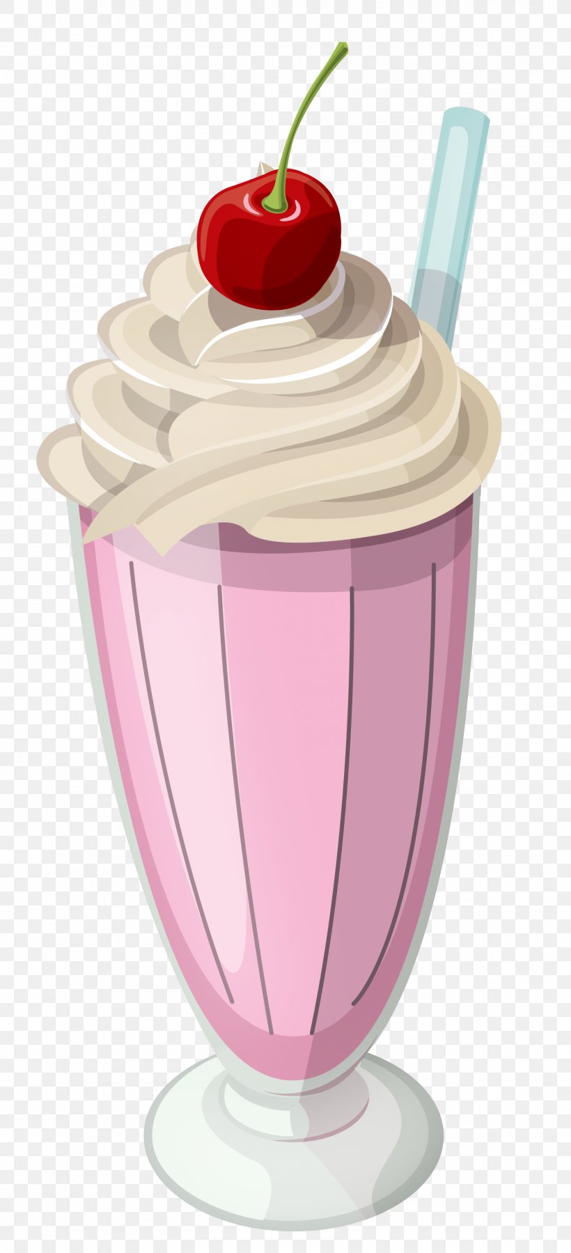 Milkshake Ice Cream Smoothie Clip Art, PNG, 1557x3416px, Ice Cream, Cherry, Chocolate, Cream, Cup Download Free