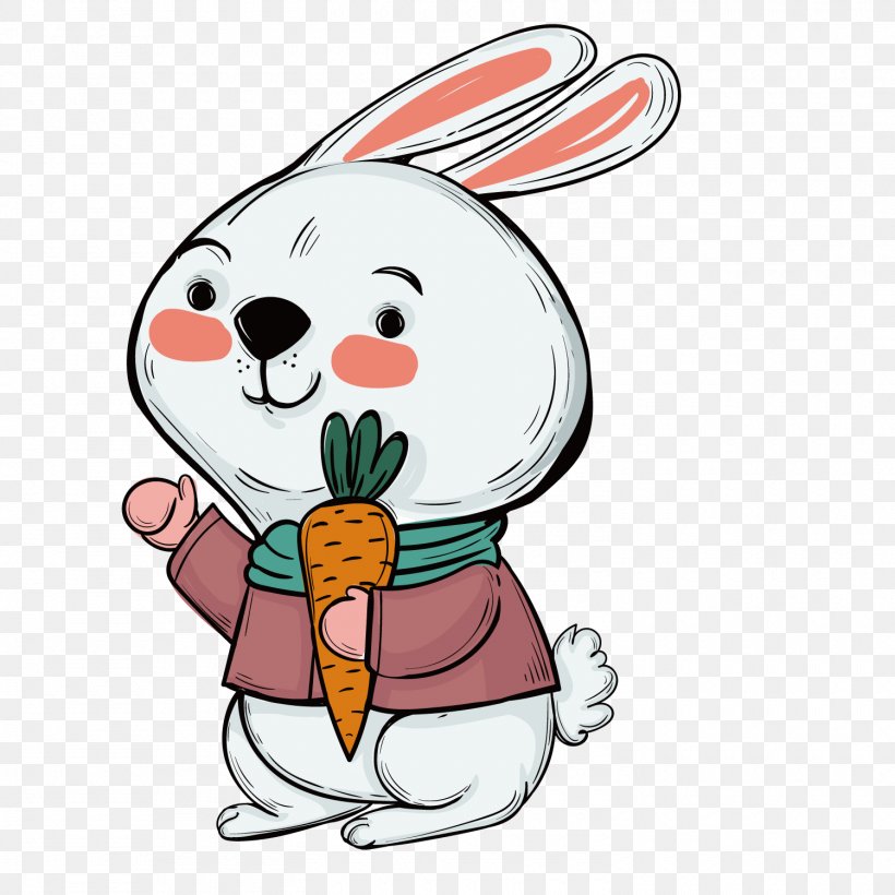 Easter Bunny Rabbit Illustration, PNG, 1500x1500px, Easter Bunny, Ansichtkaart, Art, Cartoon, Cuteness Download Free