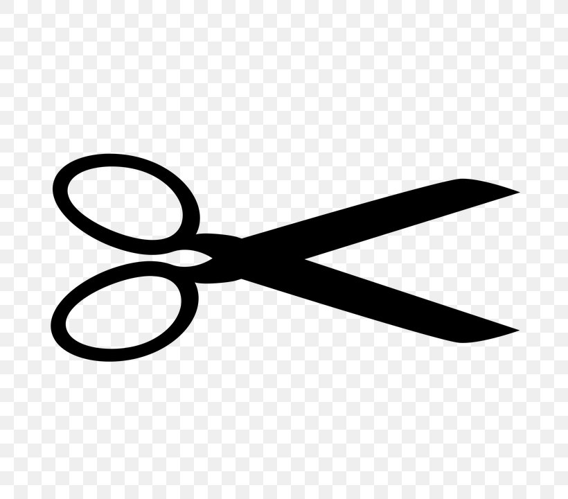 Scissors Cosmetologist Hair-cutting Shears Clip Art, PNG, 720x720px, Scissors, Black And White, Cosmetologist, Cutting, Haircutting Shears Download Free