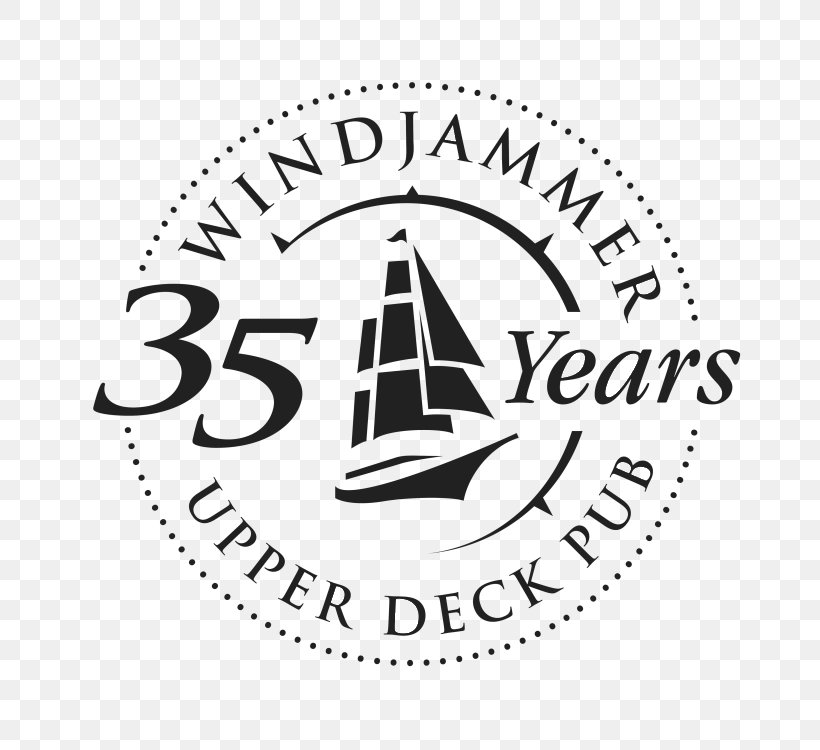 Windjammer Restaurant Logo Brand Font, PNG, 750x750px, Logo, Area, Black, Black And White, Brand Download Free