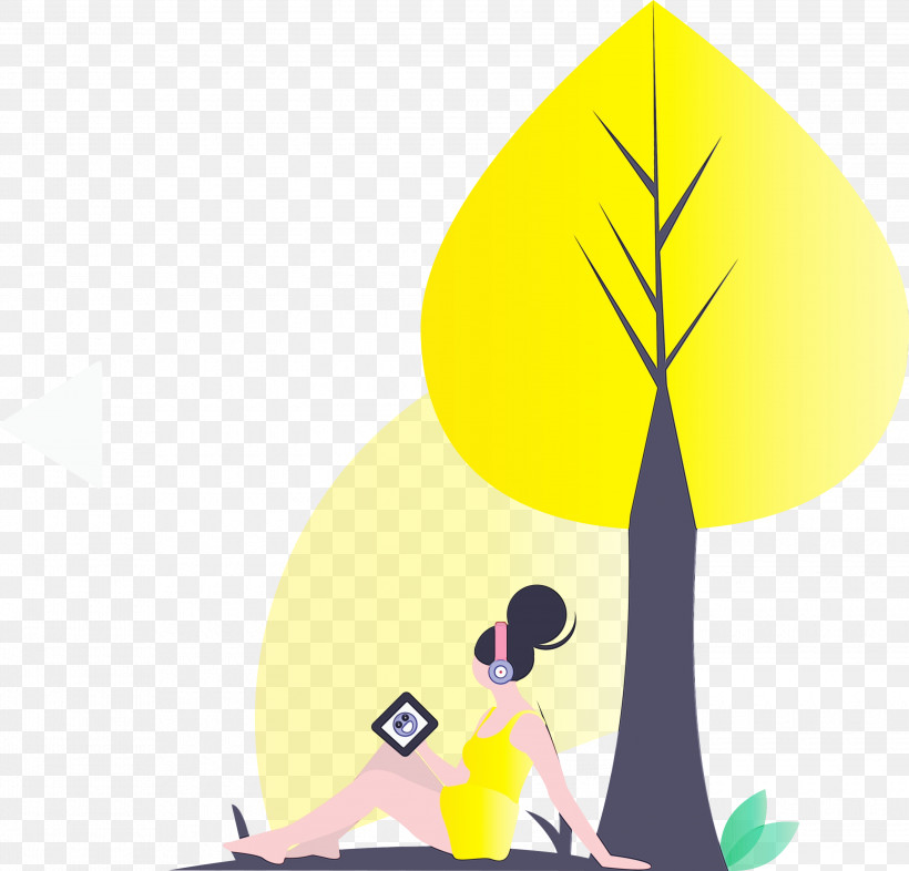 Cartoon Yellow Tree Physical Fitness, PNG, 3000x2876px, Video Streaming, Cartoon, Paint, Physical Fitness, Tree Download Free