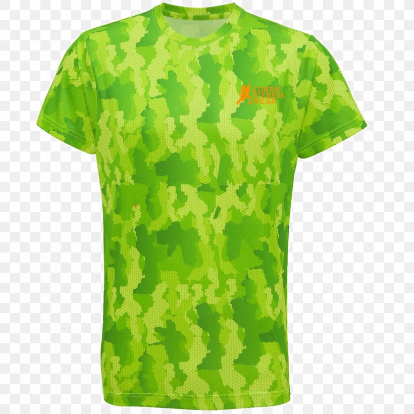 Long-sleeved T-shirt Electric Green, PNG, 1000x1000px, Tshirt, Active Shirt, Brand, Breathability, Camouflage Download Free
