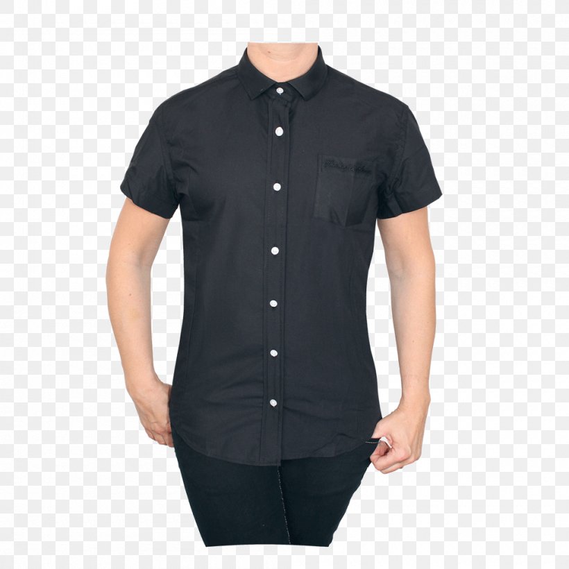 T-shirt The North Face Clothing Fashion Polo Shirt, PNG, 1000x1000px, Tshirt, Black, Button, Clothing, Collar Download Free