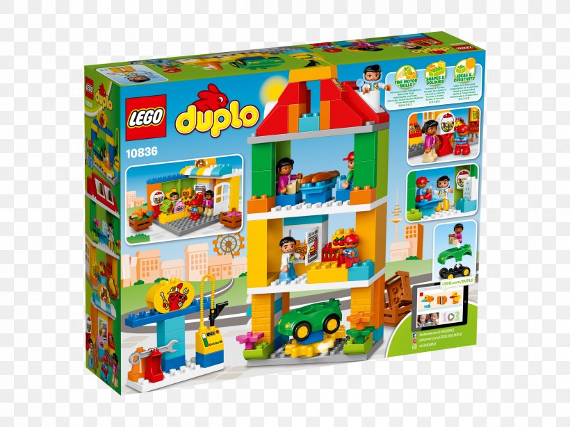 Amazon.com LEGO 10836 DUPLO Town Square Lego Duplo Toy, PNG, 2400x1800px, Amazoncom, Construction Set, Lego, Lego City, Lego Duplo Download Free