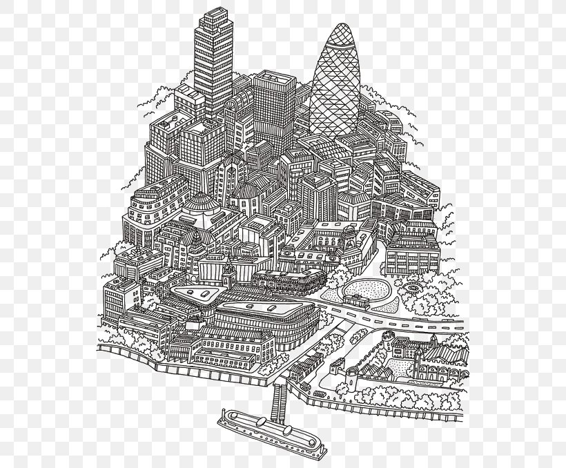 Visual Arts Illustrator Drawing Illustration, PNG, 564x678px, Visual Arts, Art, Black And White, Cityscape, Drawing Download Free