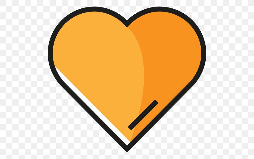 Heart Psd, PNG, 512x512px, Internet, Area, Heart, Love, Orange Download Free