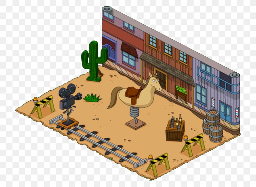 The Simpsons: Tapped Out American Frontier Game Simpson Brothers Fertilizer The Lastest Gun In The West, PNG, 750x600px, Simpsons Tapped Out, American Frontier, Building, Cave, Drawing Download Free