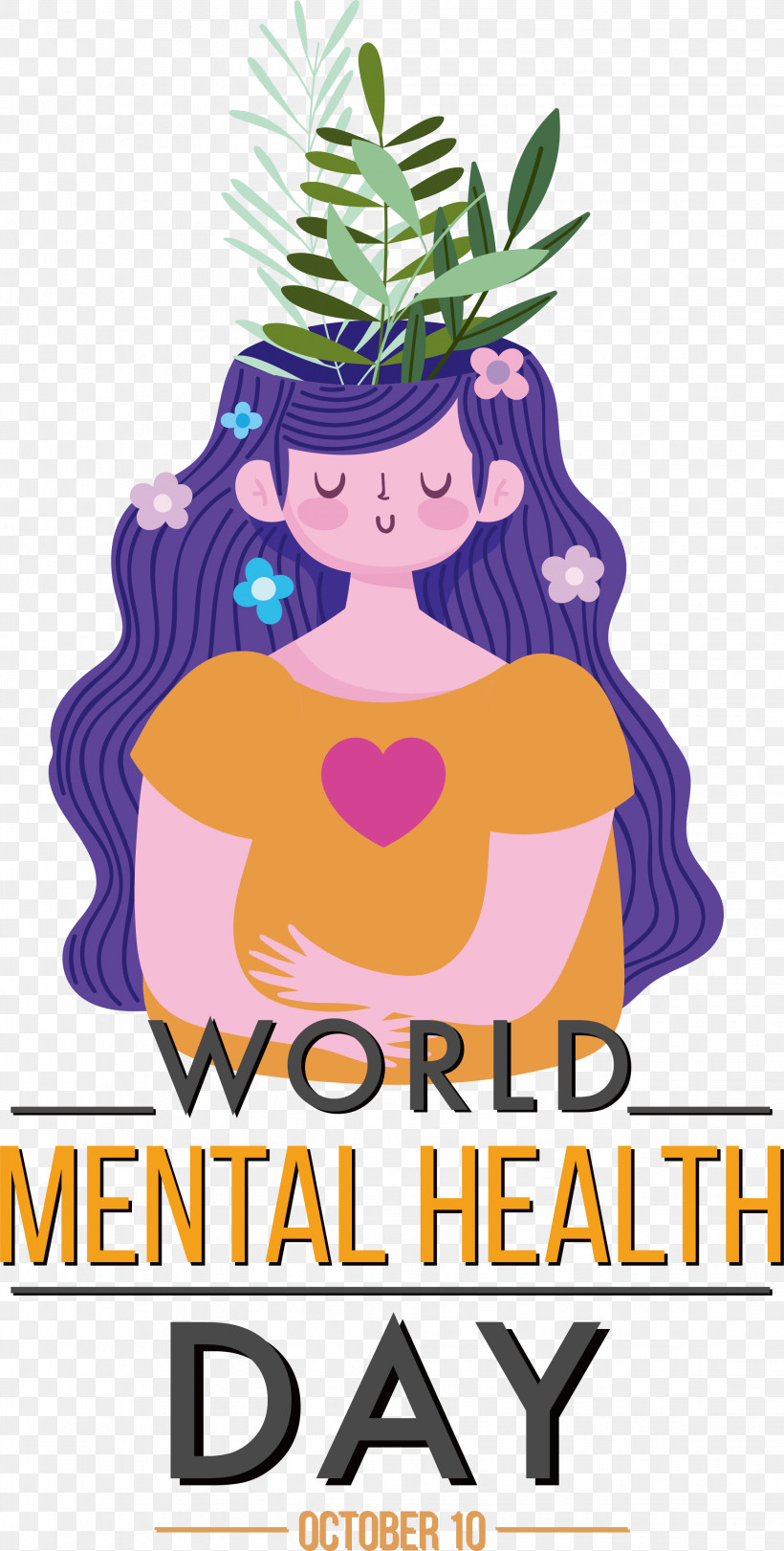World Mental Health Day, PNG, 2264x4478px, World Mental Health Day, Health, Mental Download Free