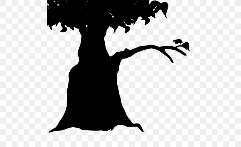 Clip Art Illustration Silhouette Character Desktop Wallpaper, PNG, 500x500px, Silhouette, Black M, Blackandwhite, Branch, Character Download Free