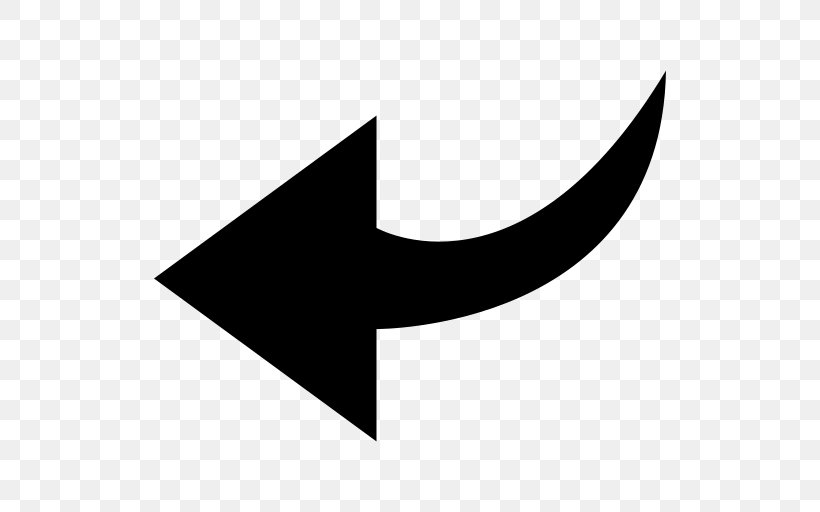 Arrow Symbol, PNG, 512x512px, Symbol, Black, Black And White, Crescent, Curve Download Free